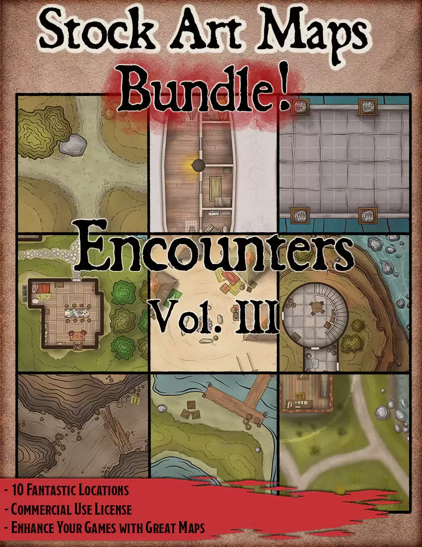 Stock Art Maps Bundle 11 - Encounters Vol. III [BUNDLE] - Elven Tower ...