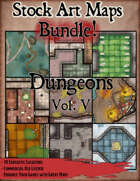 Stock Art Maps Bundle 12 - Dungeons Vol. V [BUNDLE]