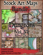 Stock Art Maps Bundle 13 - Dungeons Vol. VI [BUNDLE]