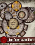 Elven Tower - The Converging Fort | 38x42 Stock Battlemap