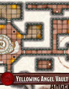 Elven Tower - Yellowing Angel Vault | 23x18 Stock Battlemap