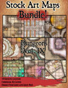Stock Art Maps Bundle 18 - Dungeons Vol. IX  [BUNDLE]