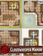 Elven Tower - Cloudwhisper Manor | 32x22 Stock Battlemap