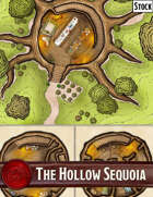 Elven Tower - The Hollow Sequoia | 22x30 Stock Battlemap