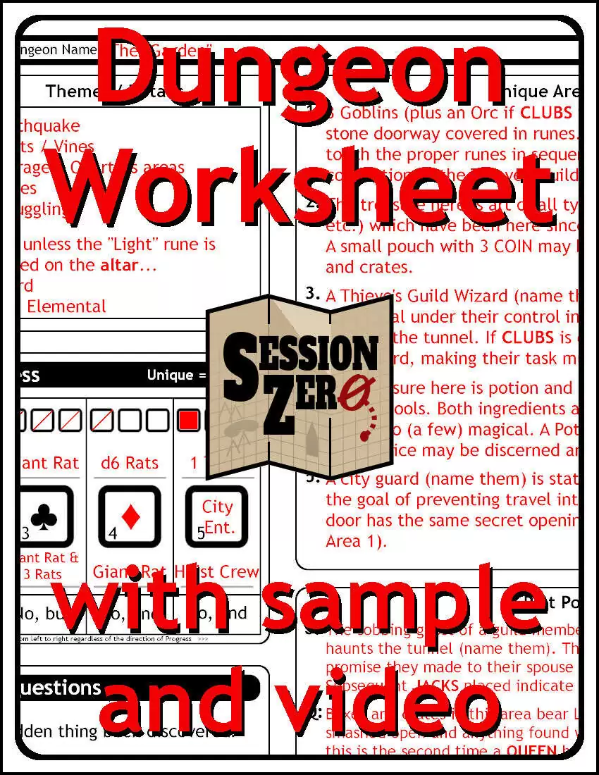 Dungeon Worksheet