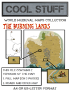 Medieval map 19: Burning Lands