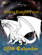 SX1 Starry Knight Press 2019 Calendar