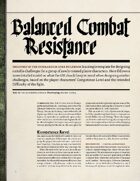 Symbaroum - Balanced Combat Resistance