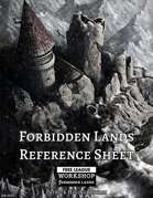 Forbidden Lands Reference Sheet