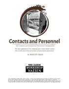 New Contacts and Personnel for Vaesen