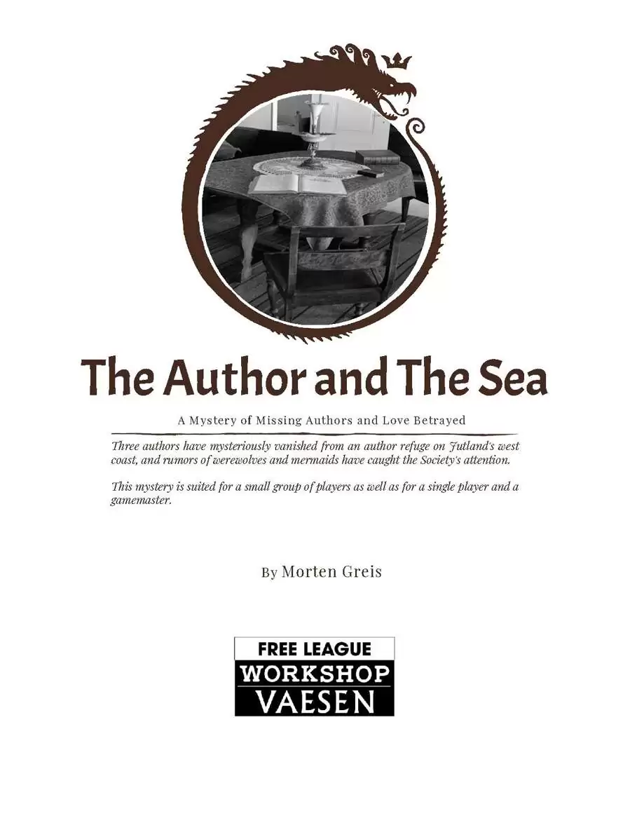 The Author and The Sea - A Vaesen Mystery - Free League Publishing 