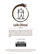 Leib-Olmai: A Creature for Vaesen