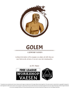 The Golem: A Creature for Vaesen