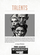 50 Talents for Mutant: Year Zero, Vol 1