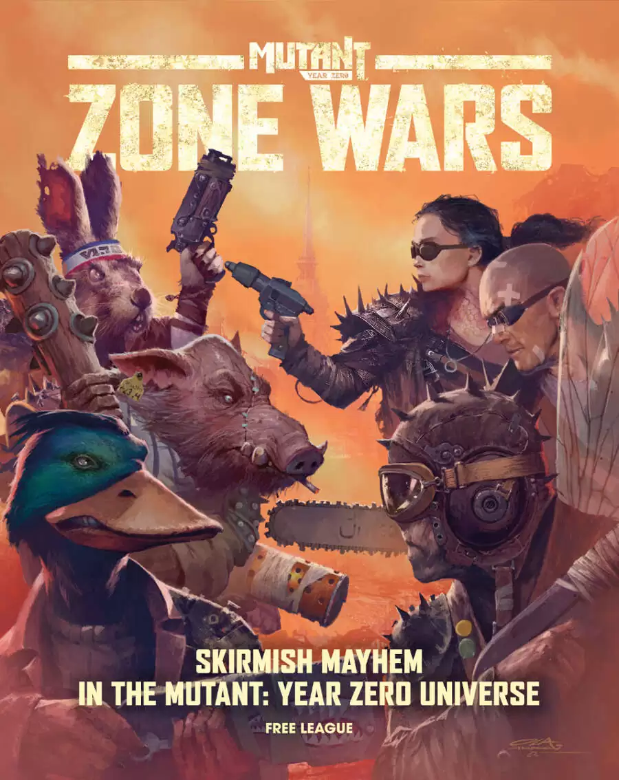 Free League: Mutant Year Zero: Zone Wars - Core Set -Boxed Miniatures Wargame, Tabletop Skirmish Mayhem, Everything Needs: RPG Book, Mat, Dice & More Free League: Mutant Year Zero: Zone Wars - Core Set -Boxed Miniatures Wargame, Tabletop Skirmish Mayhem, Everything Needs: RPG Book, Mat, Dice & More