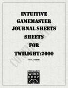 Twilight:2000 Intuitive GM Journal Sheets