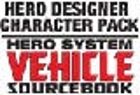 Hero System Vehicle Sourcebook Character Pack [vehicles for Hero Designer software]