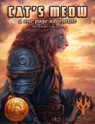 Cat's Meow: A One Page Adventure for 13th Age