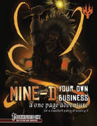 Mine-d Your Own Business for The Pathfinder Roleplaying Game