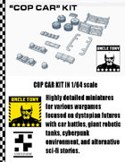 Cop Car Kit 1/64 for Car Combat Games