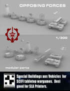 MidRim City Droid Maintenance 3D Printed for 28-32mm Science Fiction Wargames 