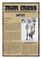 Snipers- Iron Cross Rules