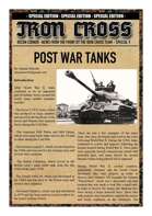 Post War Tanks for Iron Cross and HOTWAR