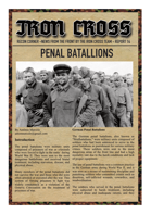 Penal Batallions Rules for Iron Cross