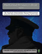 Humanoid Resources Dept. Vol 4: 36 Human Interstellar Naval Personnel