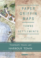 Paper Griffin Maps: Towns & Settlements - Temperate Towns 05 - Harbour Town