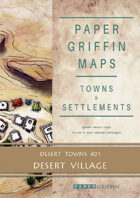 Paper Griffin Maps: Towns & Settlements - Desert Towns 01 - Desert Village