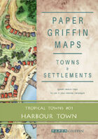 Paper Griffin Maps: Towns & Settlements - Tropical Towns 01 - Harbour Town