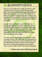 Alchemist Guild Intro