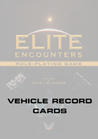 Elite Encounters RPG Blank Vehicle Record Cards