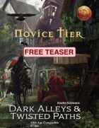 Novice Tier (13th Age Compatible) - Free Teaser for Dark Alleys & Twisted Paths