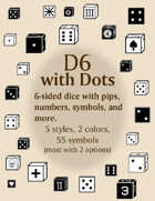 d6 With Dots dice fonts