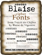 Blaise cipher fonts