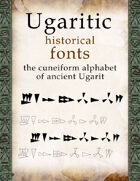 Ugaritic historical font