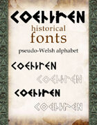 Coelbren historical font