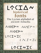 Lycian historical fonts