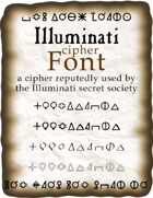 Illuminati cipher font