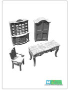 furniture set I for 3d printing (STL)