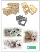 modular arabic buildings (stl file) [BUNDLE]