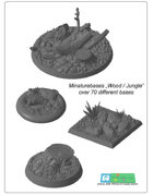miniatures Base Set "Wood / Jungle" (STL Files)