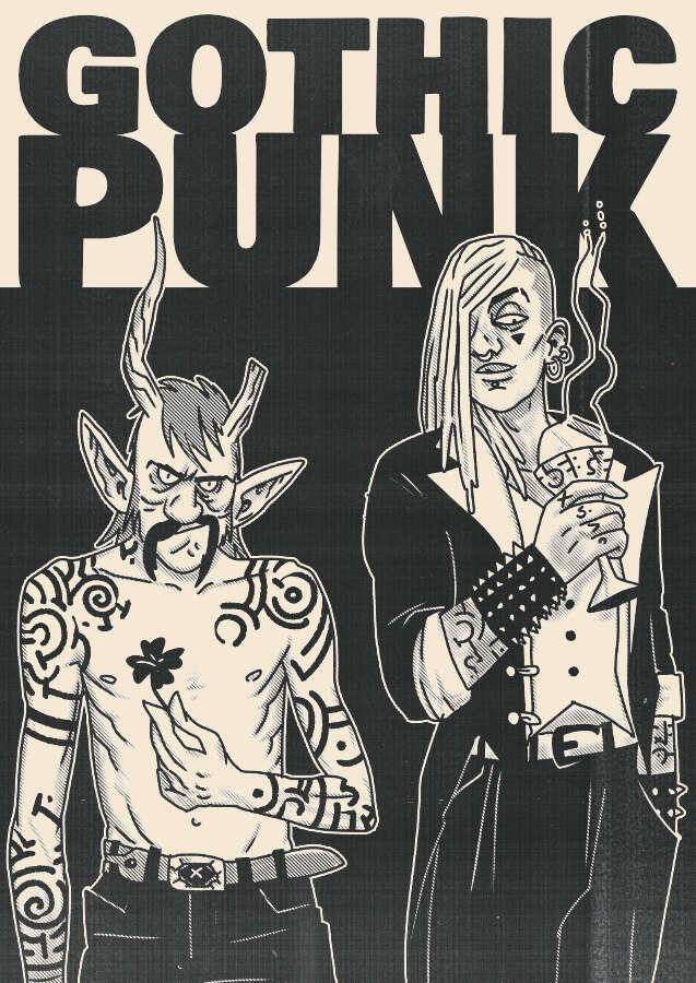 希少 GHOST OF HARLEM デビル y2k PUNK archive Gothic-Punk: A 90s Urban Fantasy Skirmish Game - Bruno Prosaiko