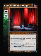 Booed Off The Stage - Custom Card
