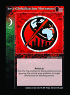 Anti-globalization Movement - Custom Card
