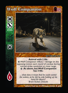 Wolf Companion - Custom Card