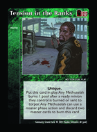 Tension In The Ranks - Custom Card