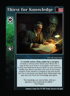 Thirst For Knowledge - Custom Card